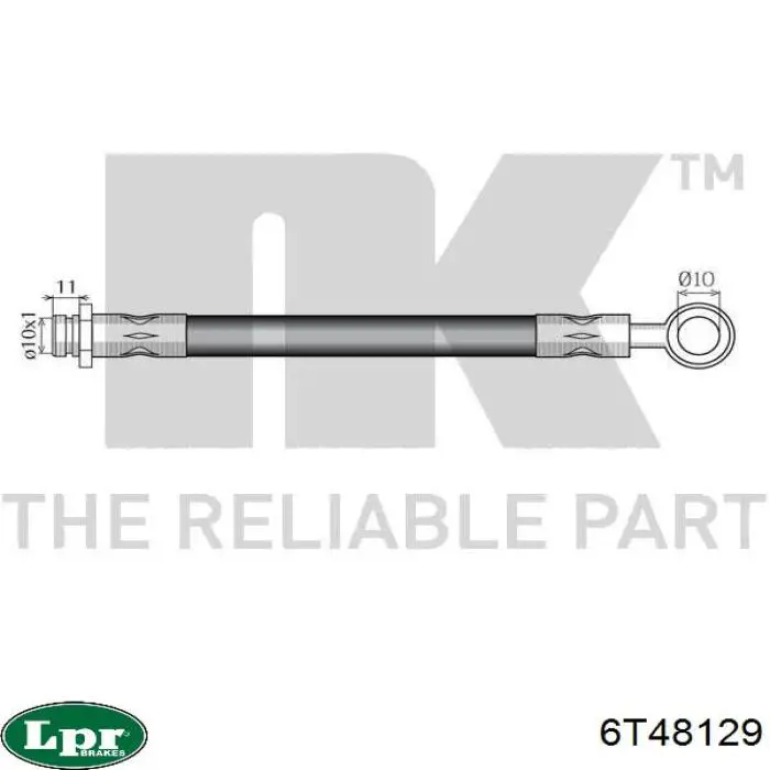 6T48129 LPR latiguillo de freno delantero