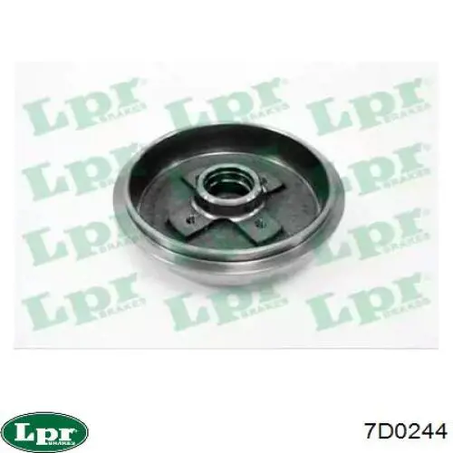 Tambor de freno trasero 7D0244 LPR