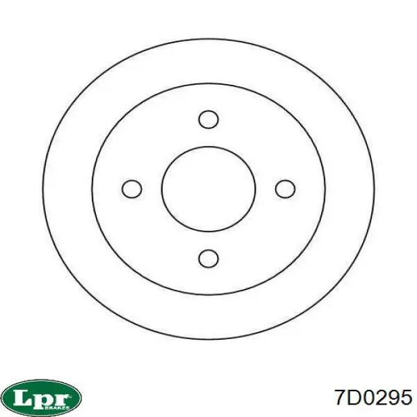 7D0295 LPR freno de tambor trasero