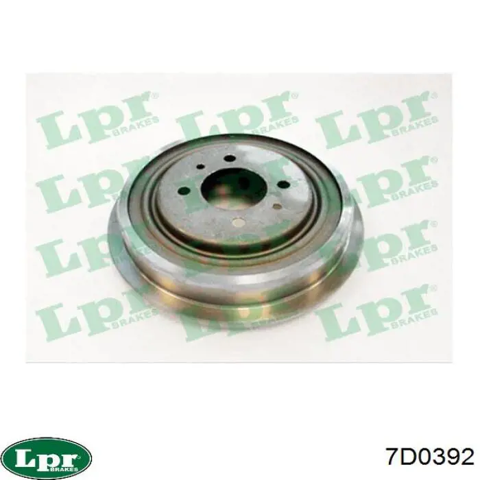 7D0392 LPR Tambor de freno trasero