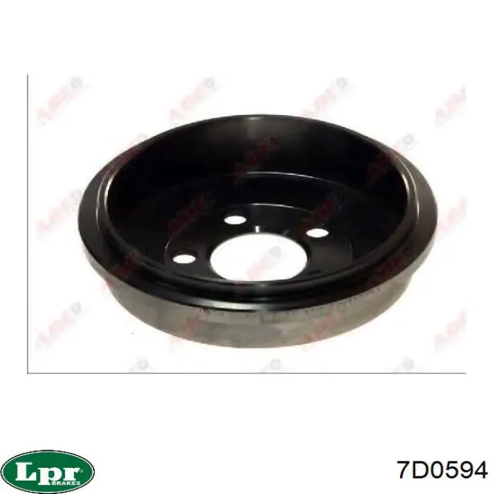 Comprar 7D0594 LPR Tambor de freno trasero