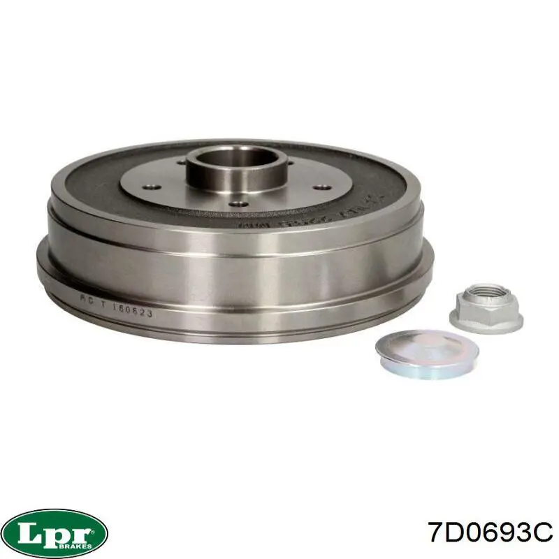 Comprar 7D0693C LPR Tambor de freno trasero
