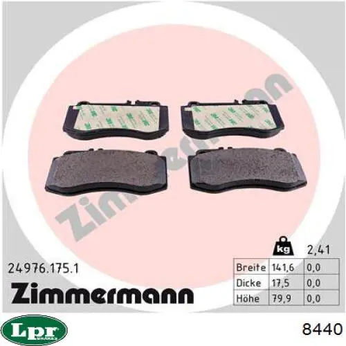 Zapatas de freno de tambor traseras LPR 8440 precio, desde 50,99 EUR