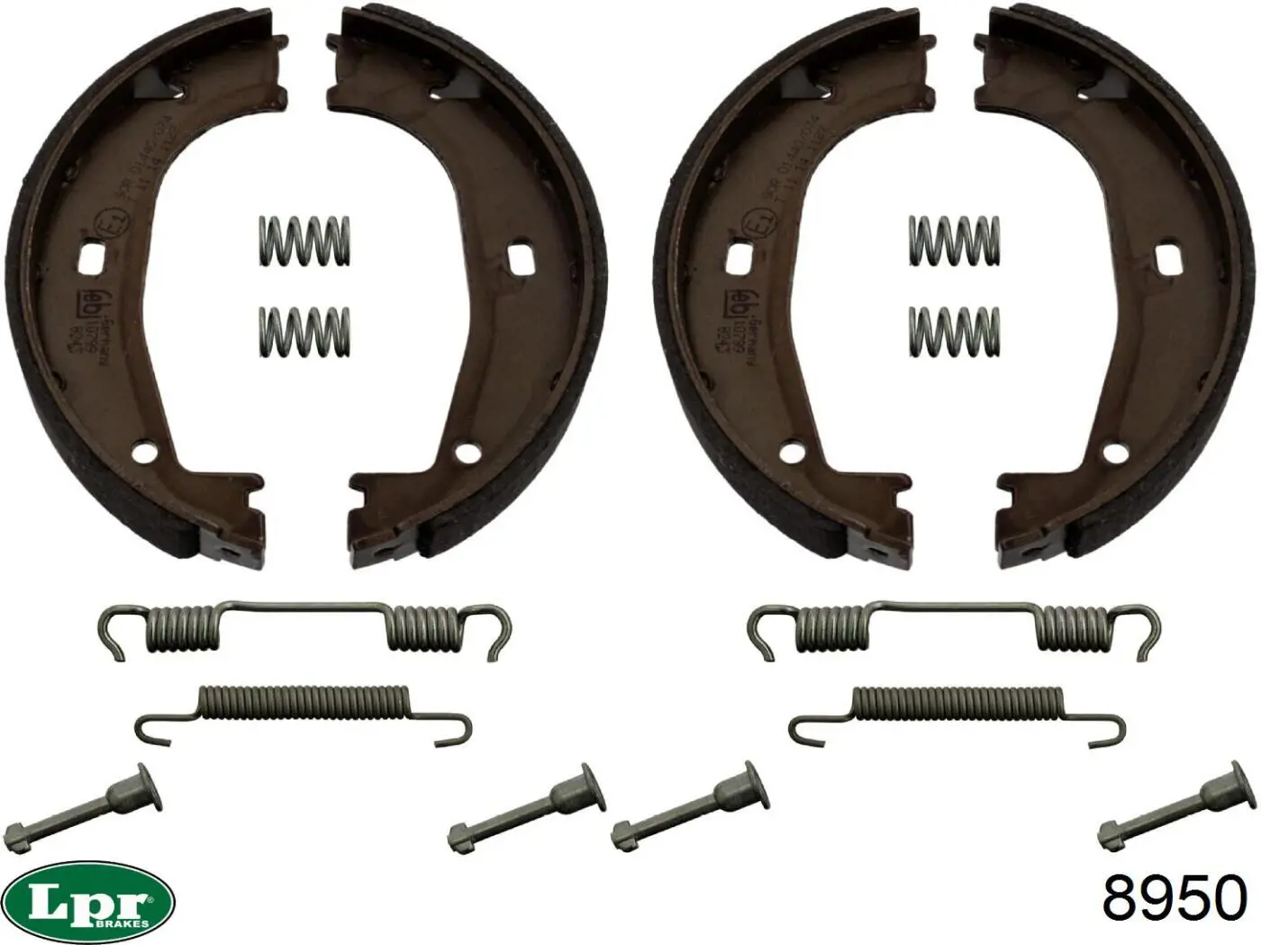 8950 LPR juego de zapatas de frenos, freno de estacionamiento
