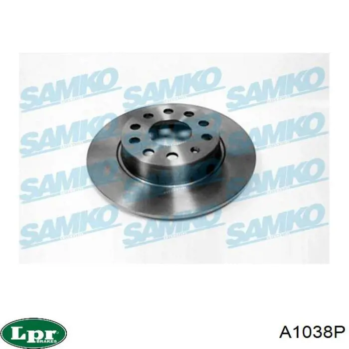 Comprar A1038P LPR Disco de freno trasero