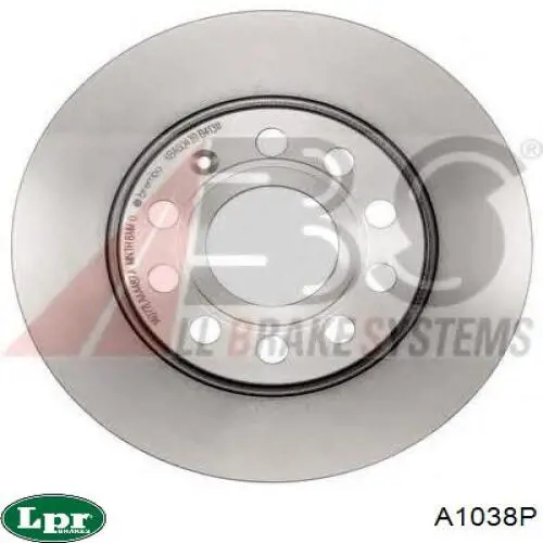 Disco de freno trasero A1038P LPR