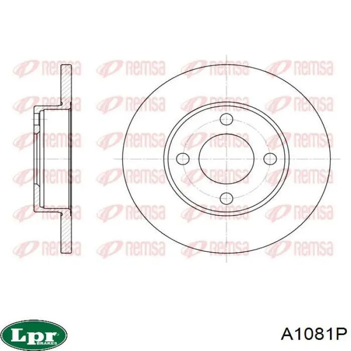 A1081P LPR freno de disco delantero