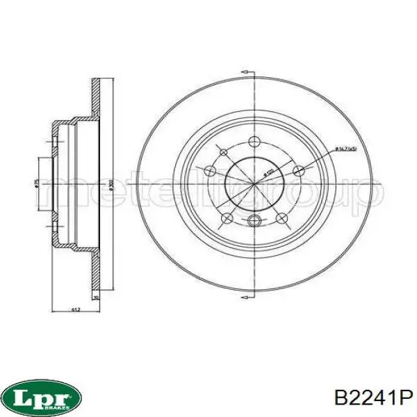 Disco de freno trasero BMW 5 E34
