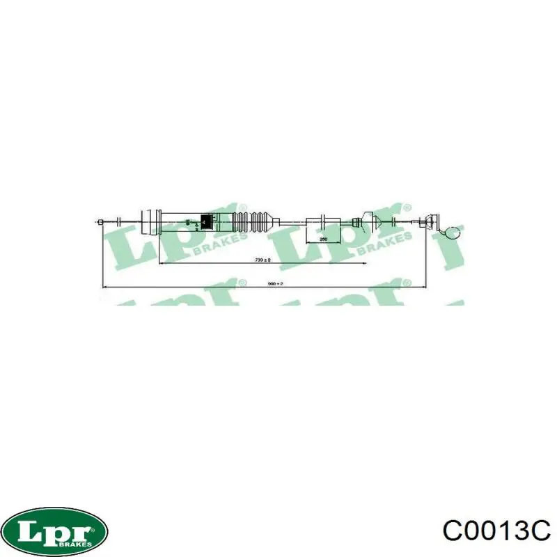 Cable de embrague LPR C0013C