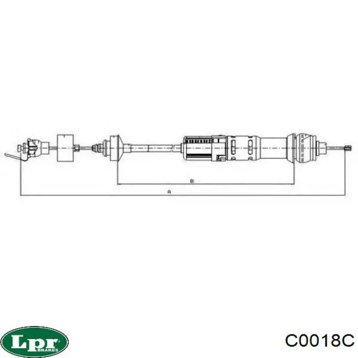 C0018C LPR cable de embrague