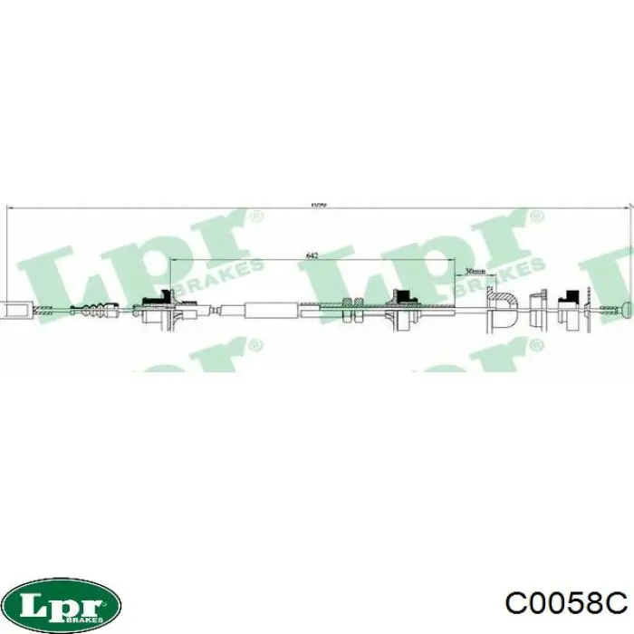 Cable de embrague LPR C0058C precio, desde 22,95 EUR