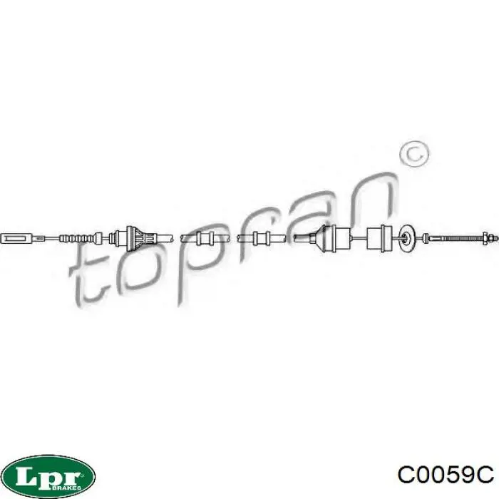 C0059C LPR cable de embrague