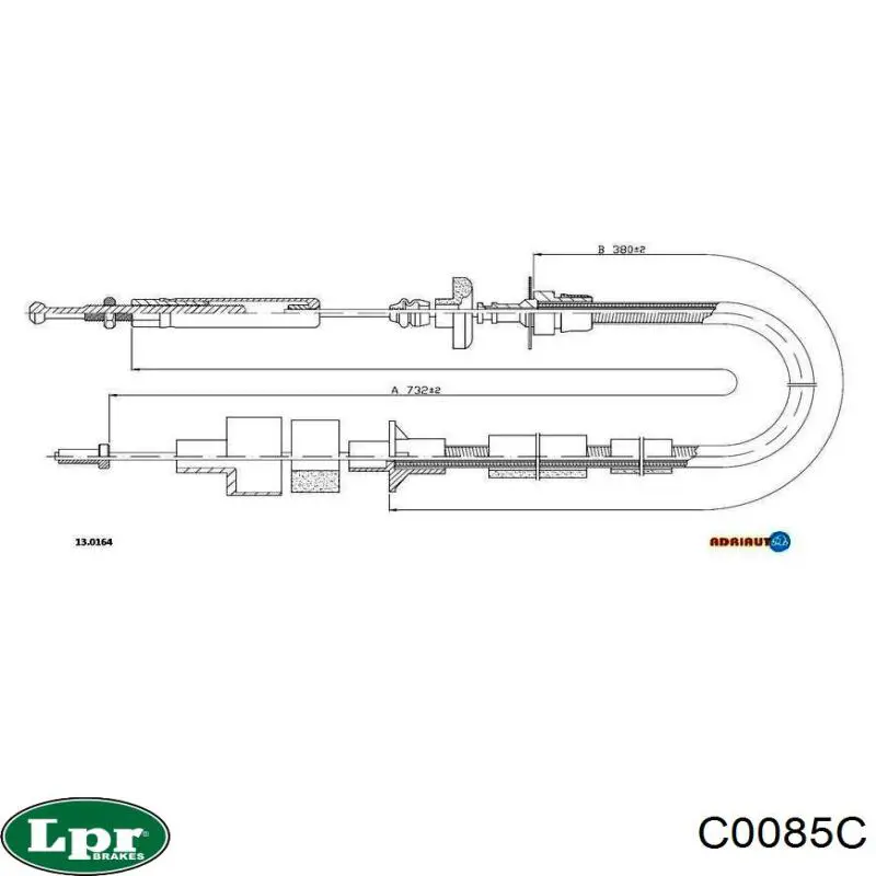 Cable de embrague LPR C0085C precio, desde 18,42 EUR