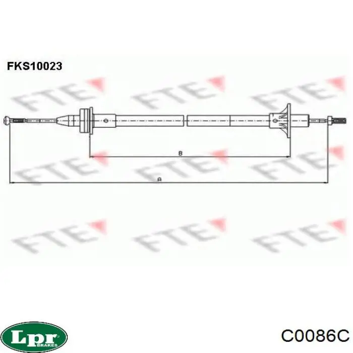 Cable de embrague LPR C0086C precio, desde 11,62 EUR