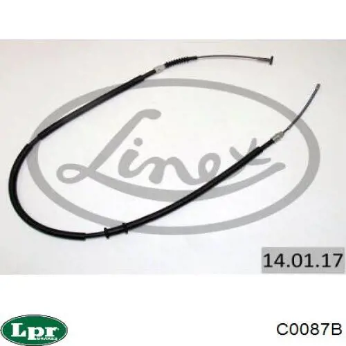 C0087B LPR cable de freno de mano trasero izquierdo