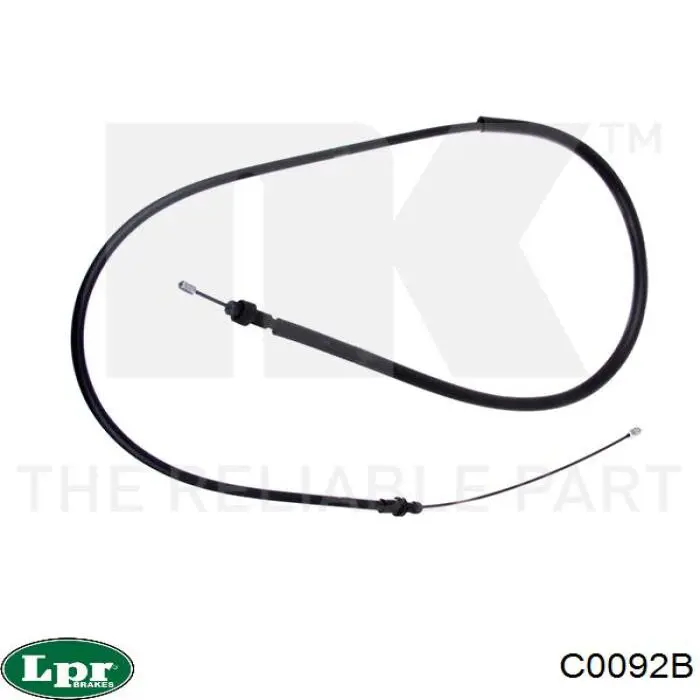 C0092B LPR cable de freno de mano trasero derecho