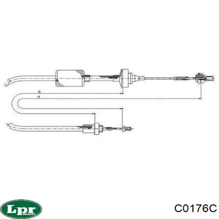 C0176C LPR cable de embrague