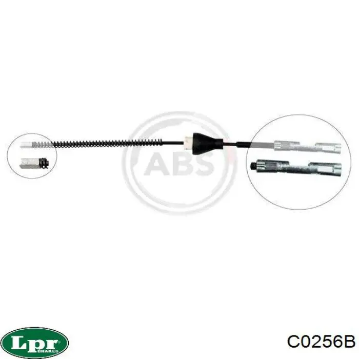 C0256B LPR cable de freno de mano trasero derecho/izquierdo