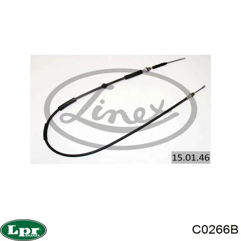 C0266B LPR cable de freno de mano trasero derecho/izquierdo