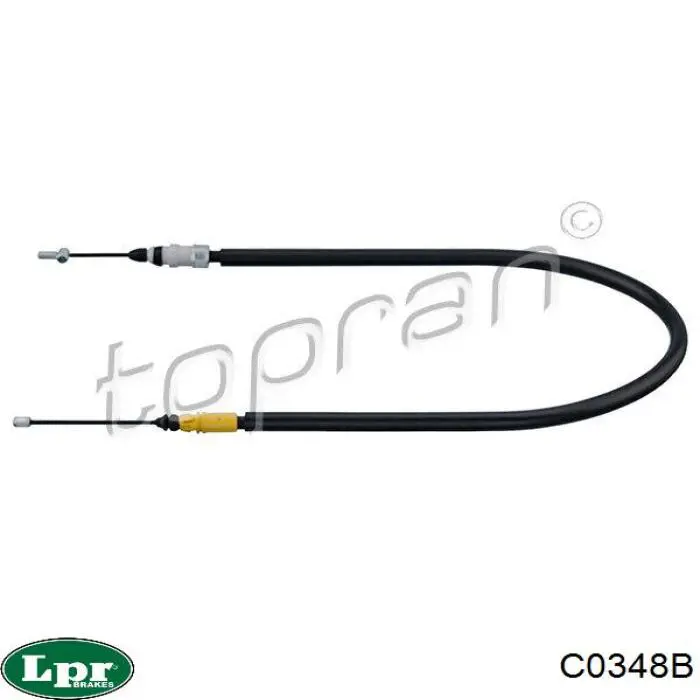 C0348B LPR cable de freno de mano trasero izquierdo