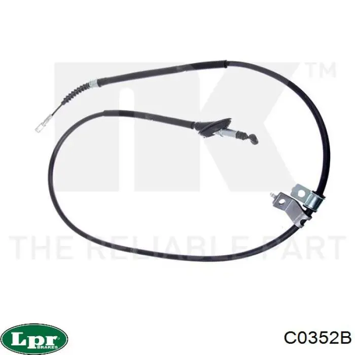 C0352B LPR cable de freno de mano trasero izquierdo