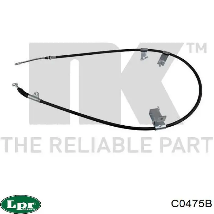 C0475B LPR cable de freno de mano trasero derecho