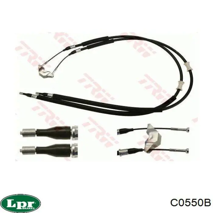 C0550B LPR cable de freno de mano trasero derecho/izquierdo