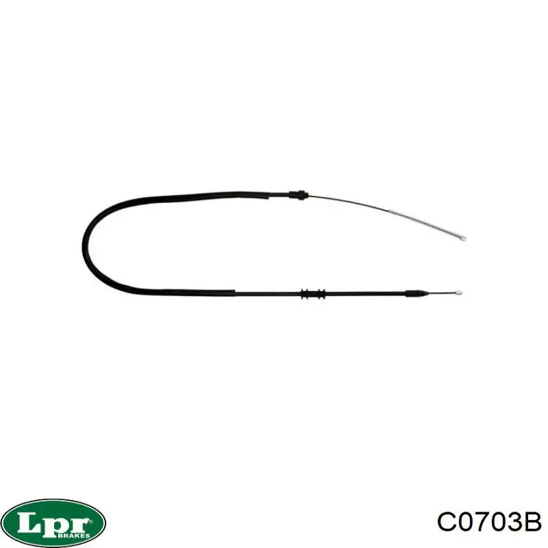 C0703B LPR cable de freno de mano trasero derecho