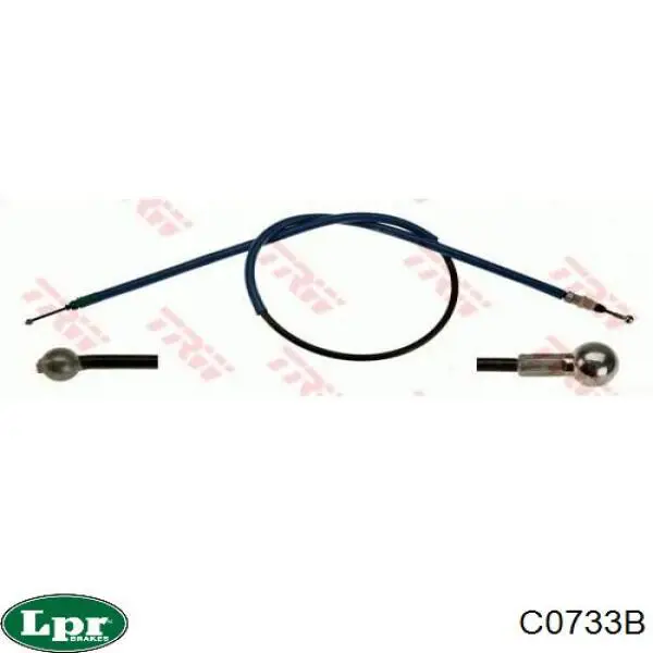 C0733B LPR cable de freno de mano trasero izquierdo