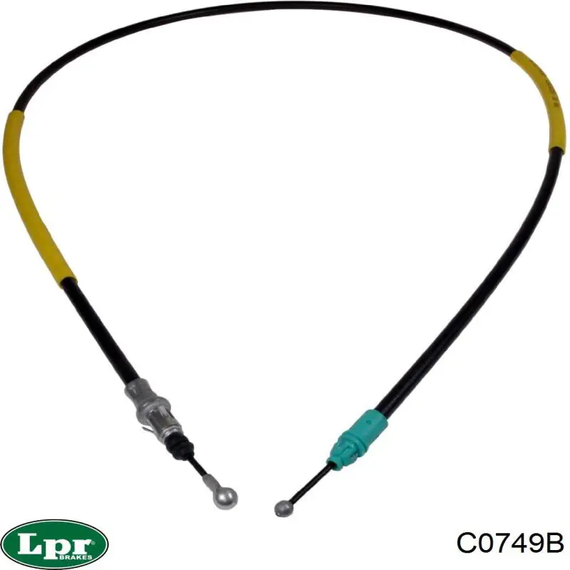 C0749B LPR cable de freno de mano trasero izquierdo