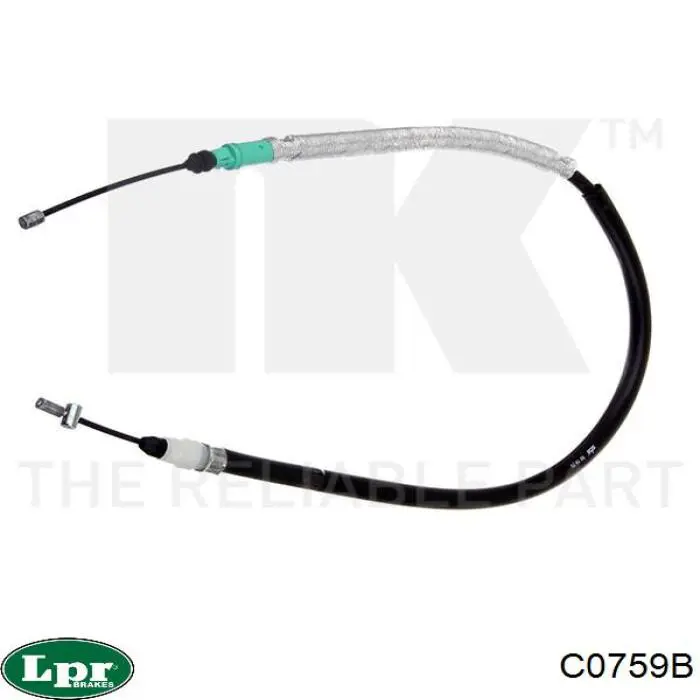 C0759B LPR cable de freno de mano trasero derecho