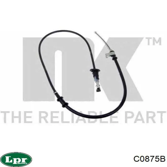 C0875B LPR cable de freno de mano trasero derecho