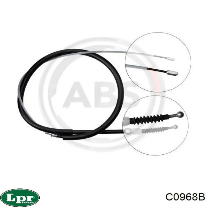 C0968B LPR cable de freno de mano trasero derecho/izquierdo