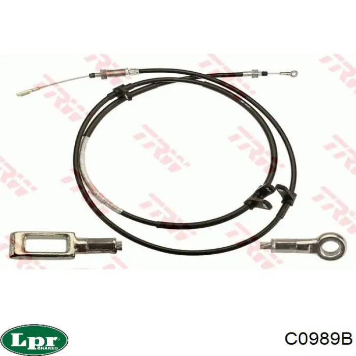 C0989B LPR cable de freno de mano delantero