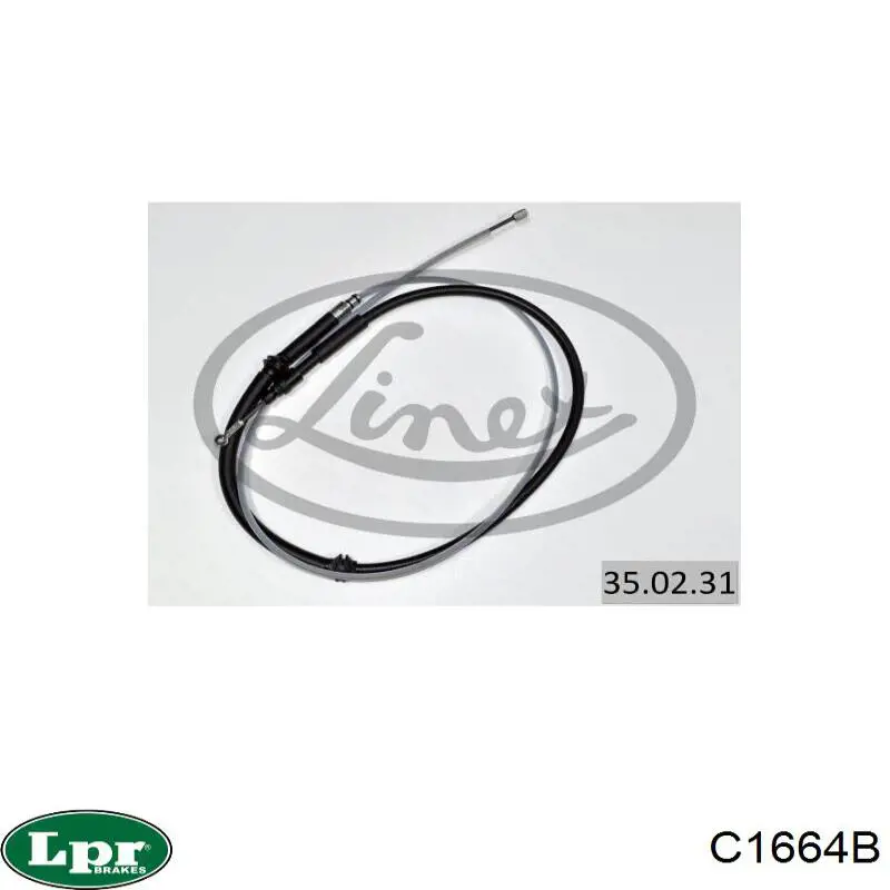 Comprar C1664B LPR Cable de freno de mano trasero derecho/izquierdo