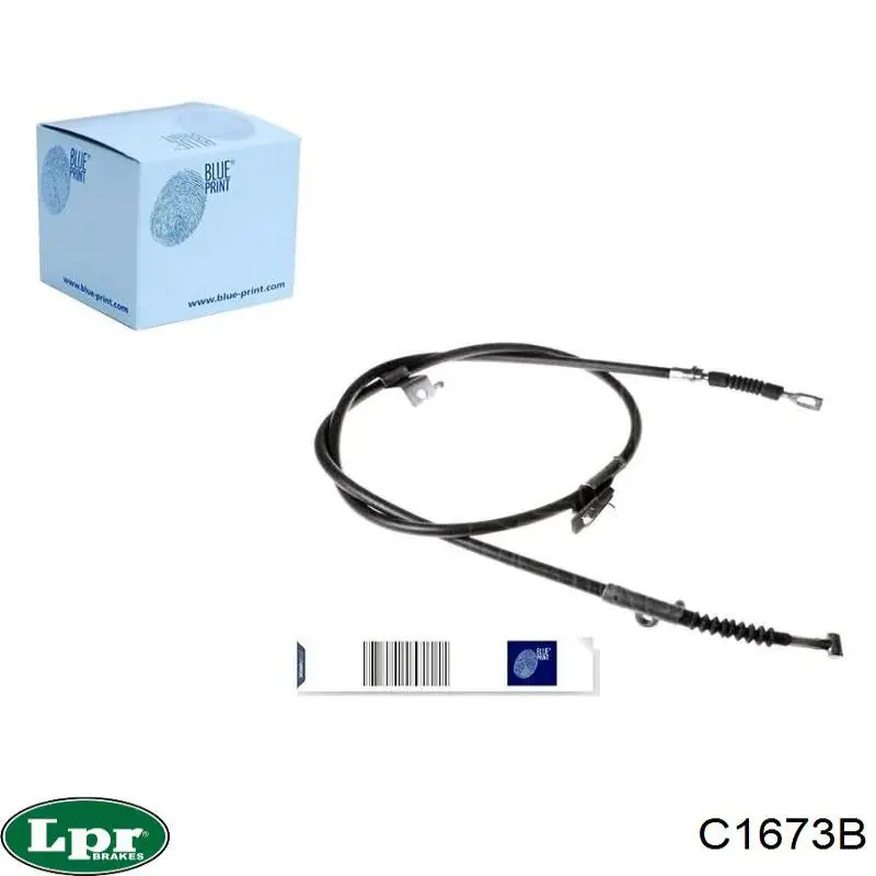 C1673B LPR cable de freno de mano trasero derecho