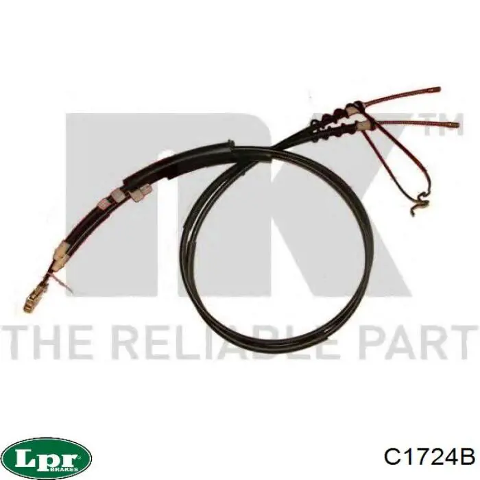 C1724B LPR cable de freno de mano trasero derecho/izquierdo