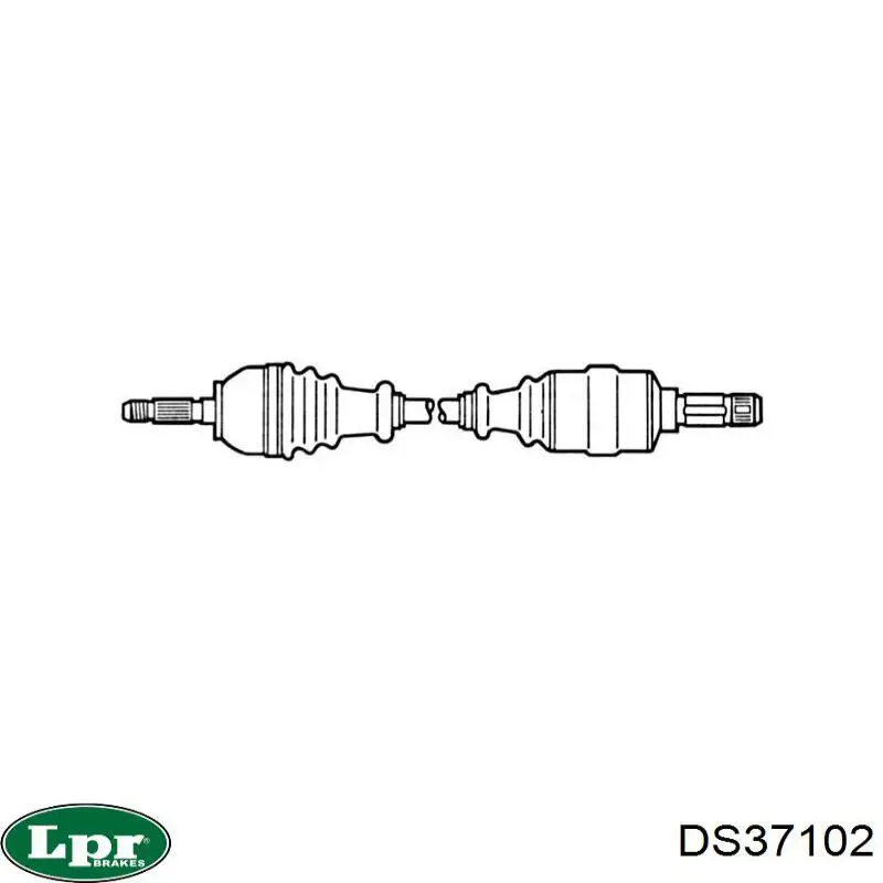 Semieje delantero derecho 374456 Opel