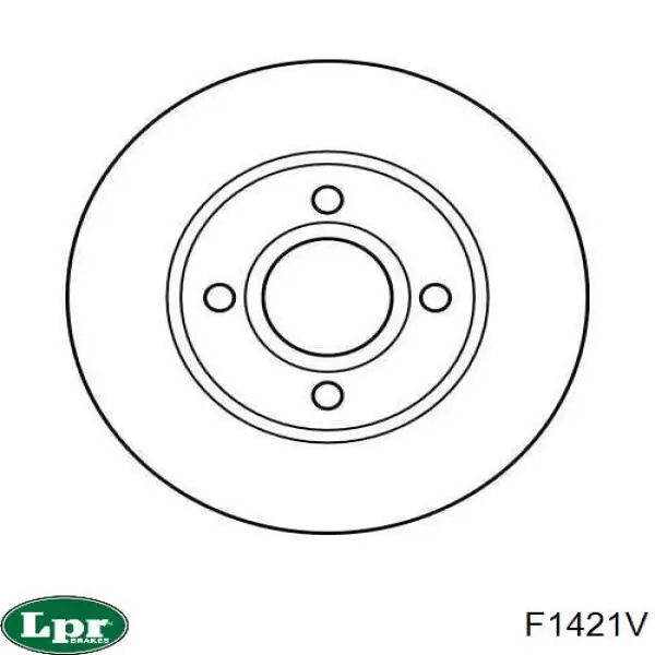 Disco de freno delantero LPR F1421V