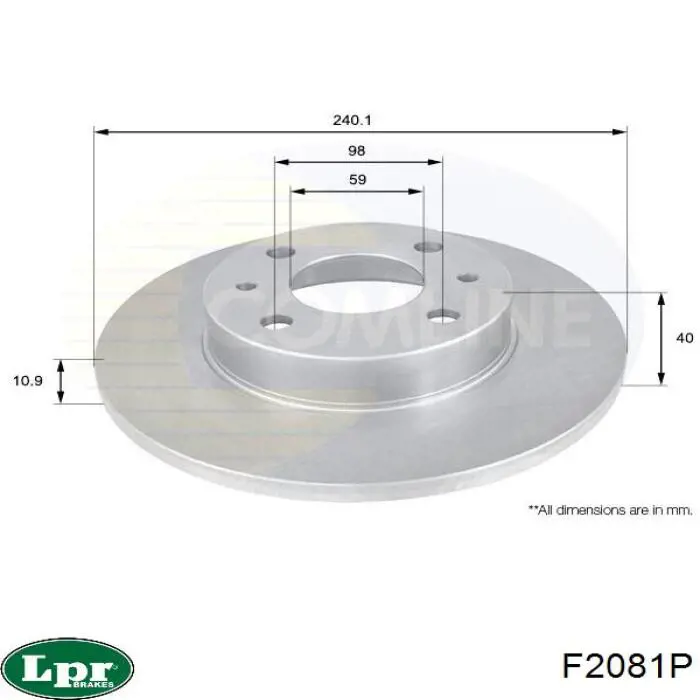Disco de freno trasero Alfa Romeo 146 930