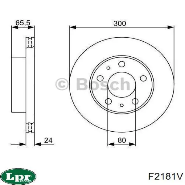 Frenos delanteros LPR F2181V precio, desde 45,59 EUR