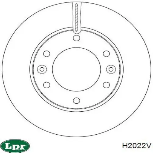 H2022V LPR freno de disco delantero