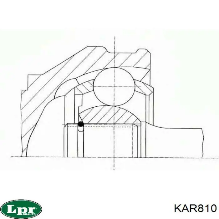 KAR810 LPR junta homocinética interior delantera