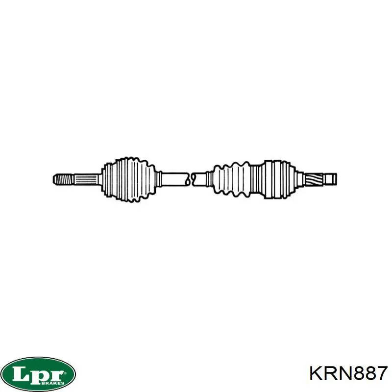 Junta homocinética exterior delantera LPR KRN887 precio, desde 52,57 EUR
