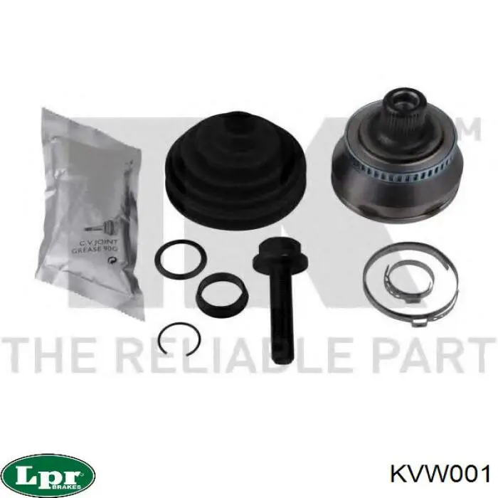 Junta homocinética exterior delantera LPR KVW001