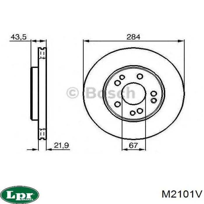 M2101V LPR freno de disco delantero