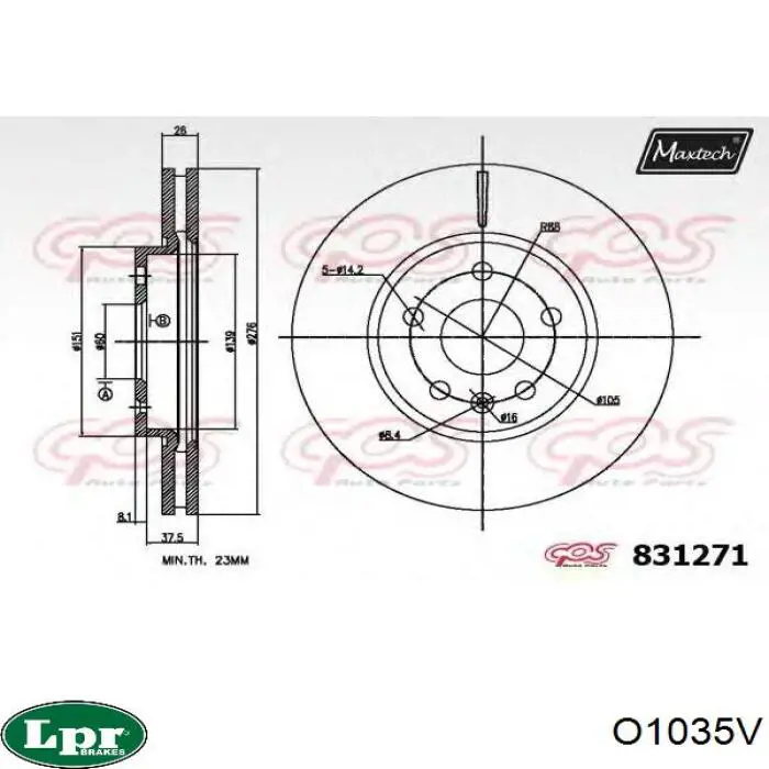 O1035V LPR Discos