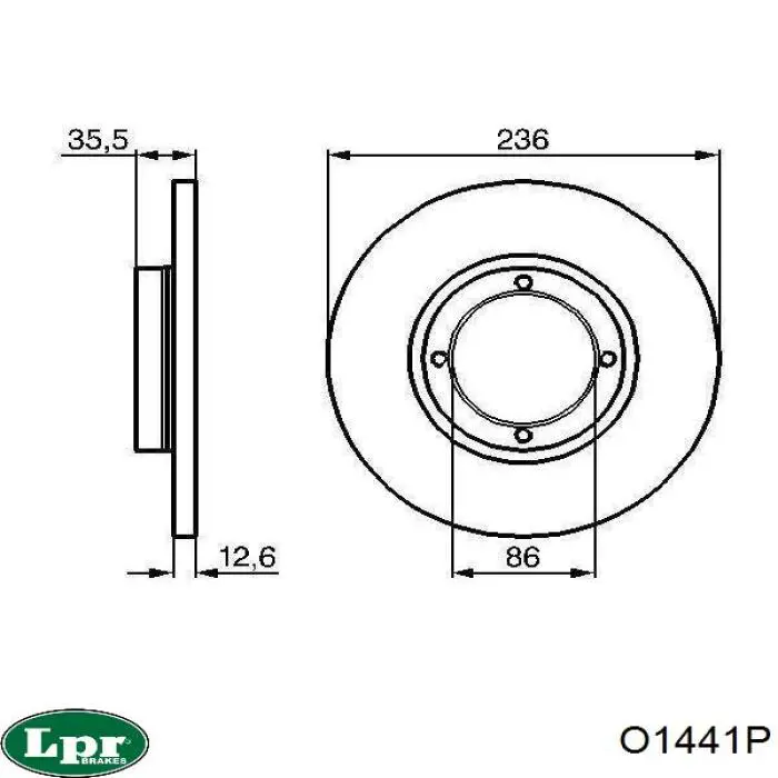Freno de disco delantero Chevrolet Spark (Matiz) M200, M250