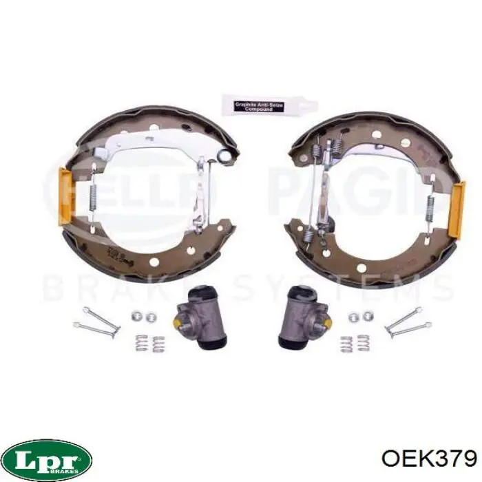 OEK379 LPR Kit frenos, disco de tambor, con cilindros, completo 