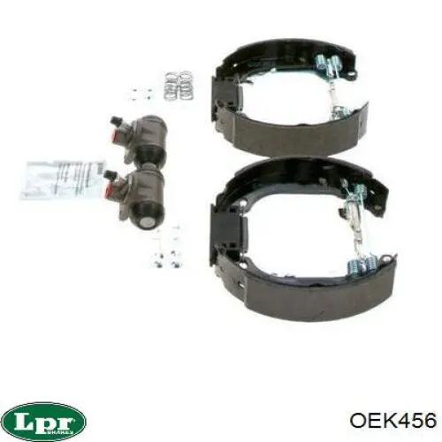 Kit de frenos de tambor, con cilindros, completo OEK456 LPR